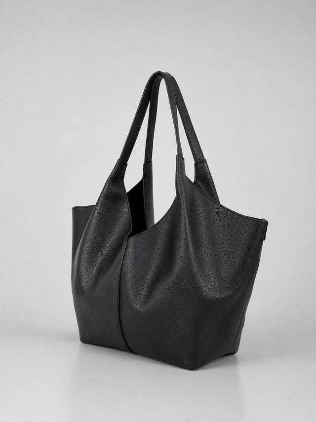 Nola Relaxed Tote Black