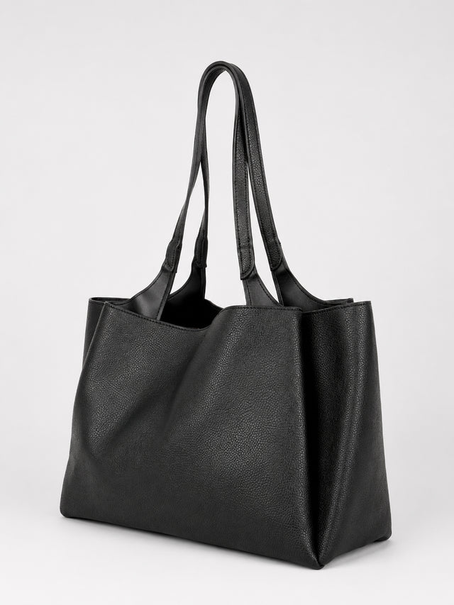 Mara Structured Tote Black