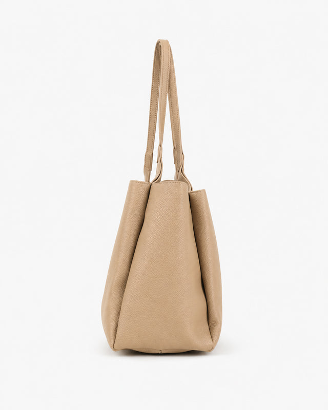 Mara Structured Tote Beige