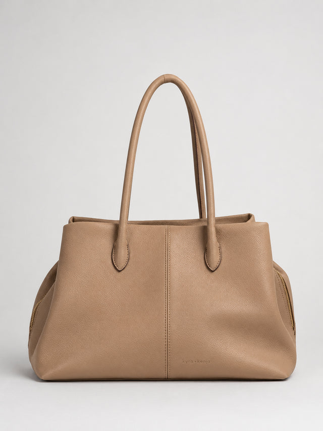 Cove Beige Shoulder Tote
