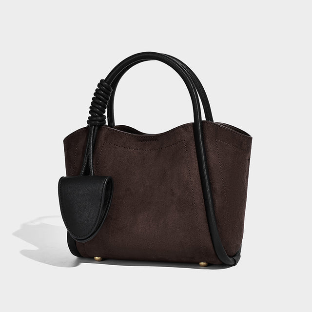 Sophia Shoulder Bag Suede Chocolate