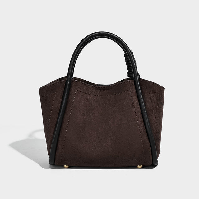 Sophia Shoulder Bag Suede Chocolate