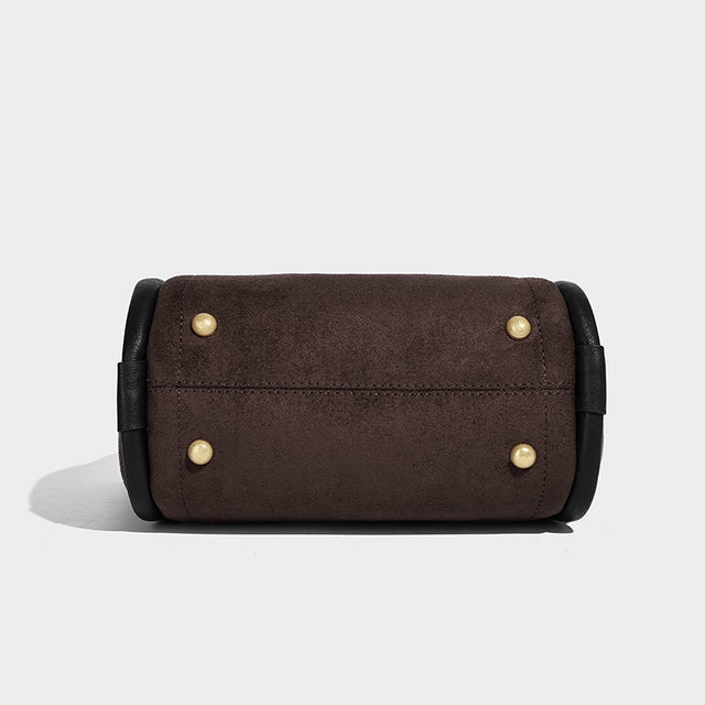 Sophia Shoulder Bag Suede Chocolate