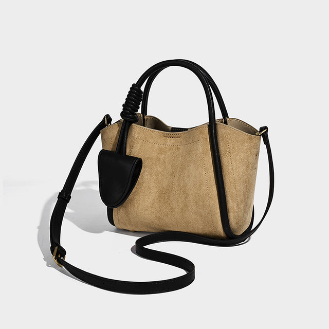 Sophia Shoulder Bag Suede Beige