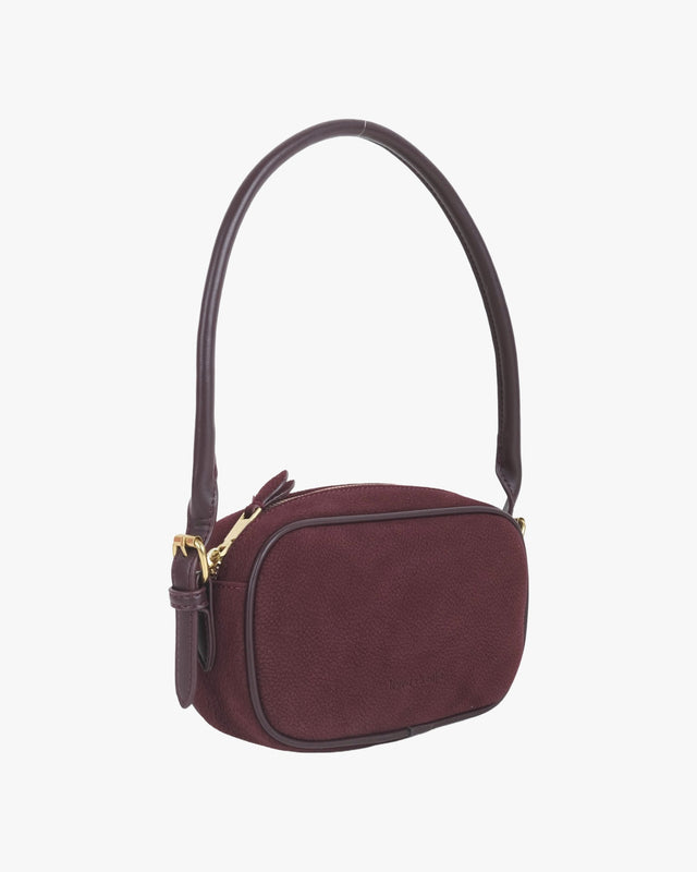 Mitsy Shoulder Suede Burgundy