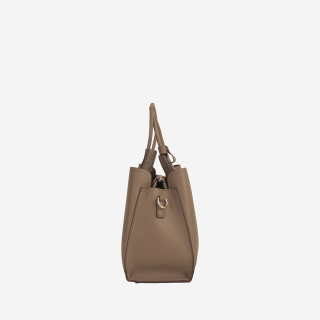 Kaia Taupe Structured Tote