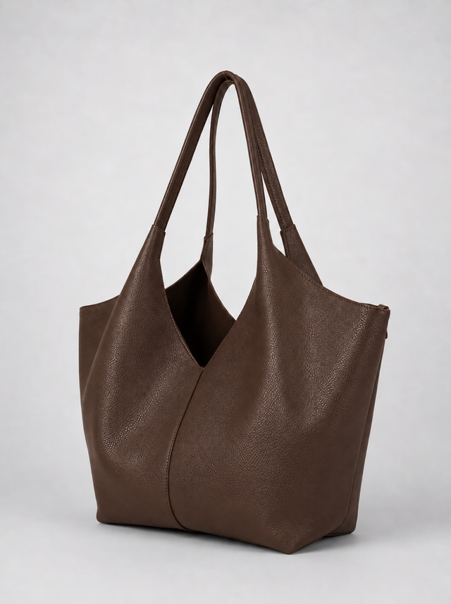 Nola Relaxed Tote Coffee