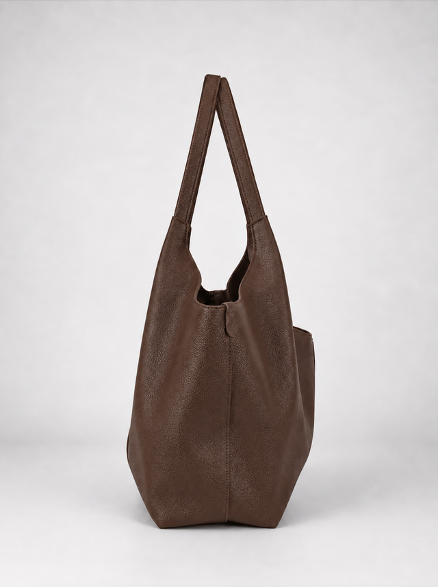 Nola Relaxed Tote Coffee
