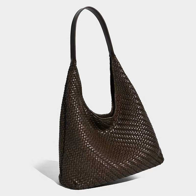 Naya Woven Hobo Bag Chocolate