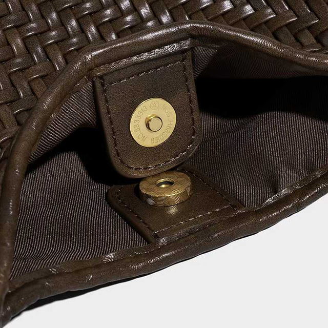 Naya Woven Hobo Bag Chocolate