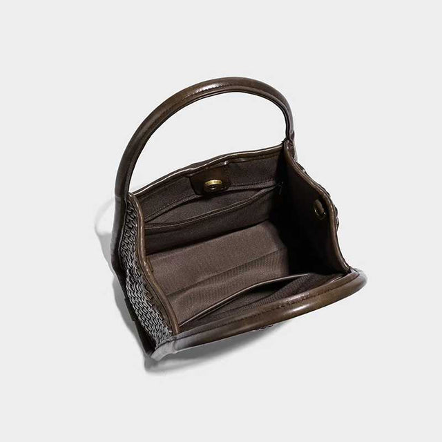 Siena Woven Mini Tote Chocolate