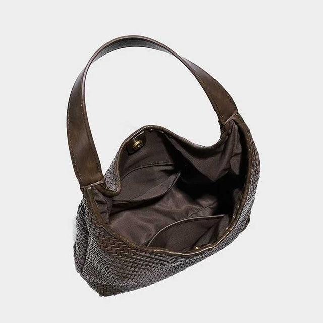 Naya Woven Hobo Bag Chocolate