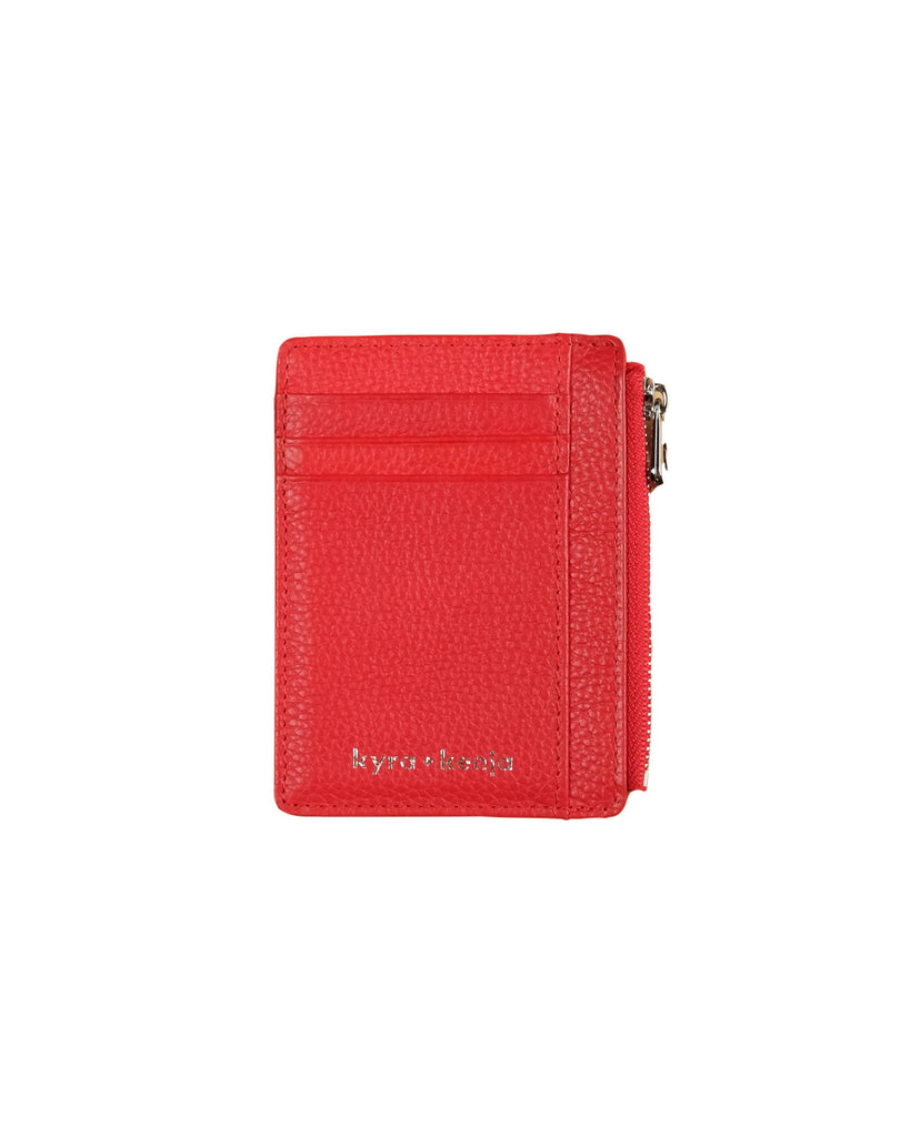 Zip Card Holder Pomegranate